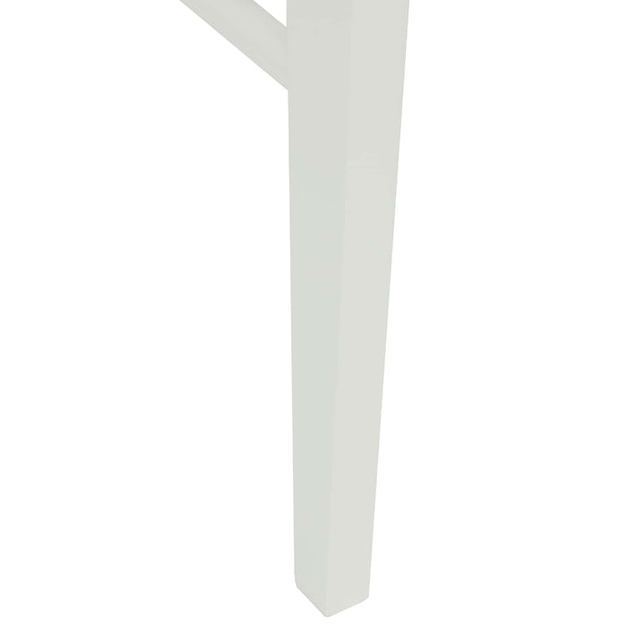 Scaun de sufragerie 2 pcs Alb și Natural Lemn Solid de Cauciuc - WALTI WALTI