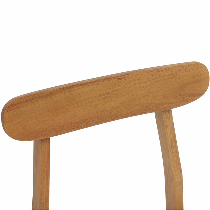Scaun de sufragerie 2 pcs Natural și deschis - WALTI WALTI