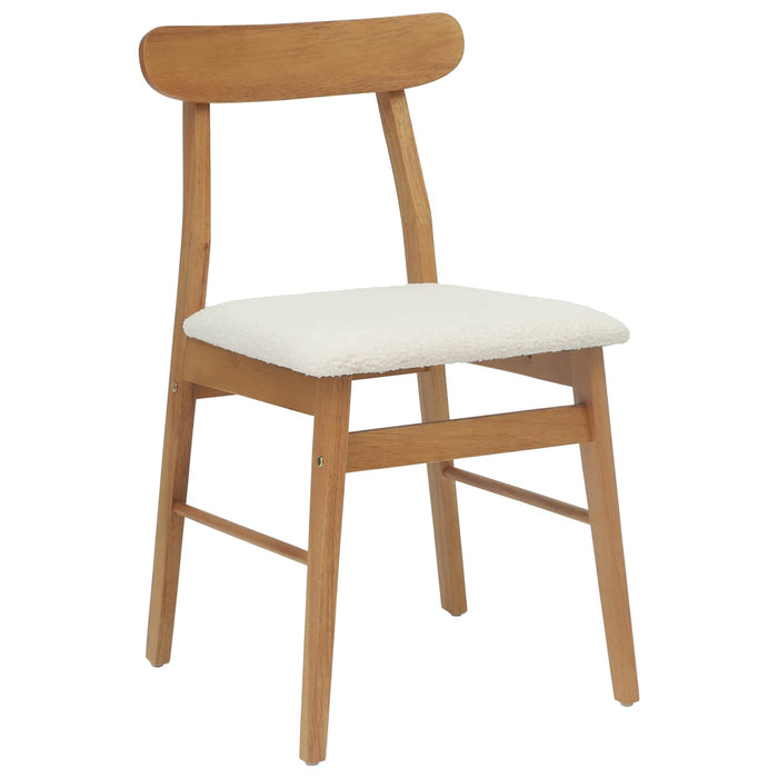 Scaun de sufragerie 2 pcs Natural și deschis - WALTI WALTI