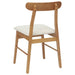Scaun de sufragerie 2 pcs Natural și deschis - WALTI WALTI