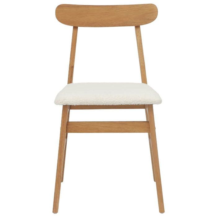Scaun de sufragerie 2 pcs Natural și deschis - WALTI WALTI