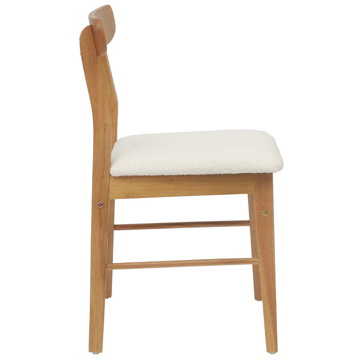 Scaun de sufragerie 2 pcs Natural și deschis - WALTI WALTI