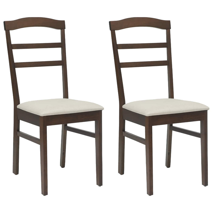 Scaun de sufragerie 2 pcs Maro deschis și deschis - WALTI WALTI