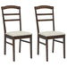 Scaun de sufragerie 2 pcs Maro deschis și deschis - WALTI WALTI