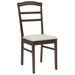 Scaun de sufragerie 2 pcs Maro deschis și deschis - WALTI WALTI