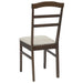 Scaun de sufragerie 2 pcs Maro deschis și deschis - WALTI WALTI