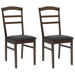 Scaun de sufragerie 2 pcs Maro deschis și negru - WALTI WALTI
