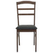 Scaun de sufragerie 2 pcs Maro deschis și negru - WALTI WALTI