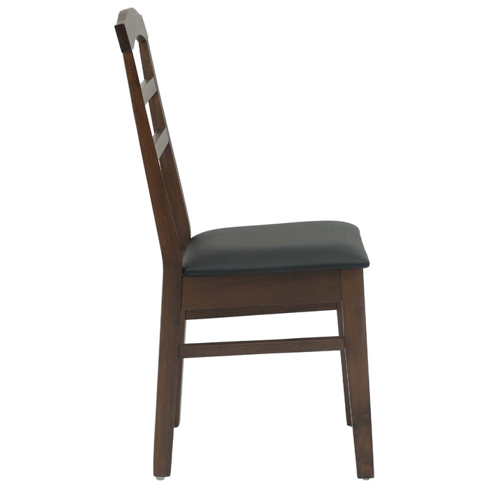 Scaun de sufragerie 2 pcs Maro deschis și negru - WALTI WALTI