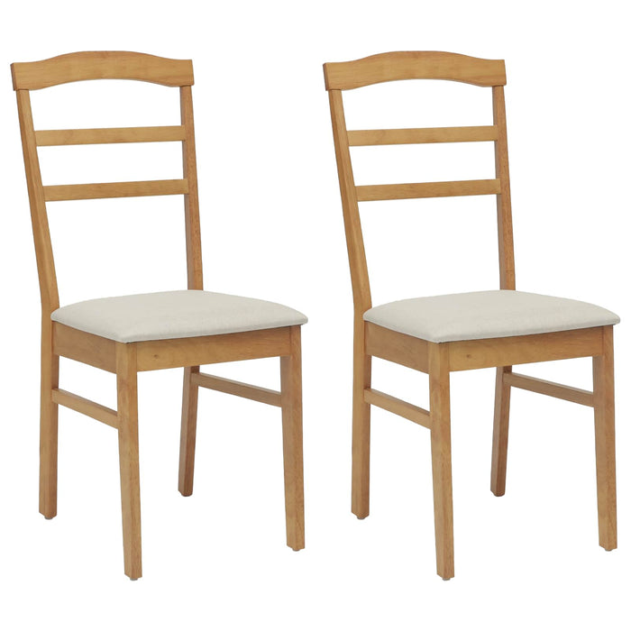 Scaun de sufragerie 2 pcs Natural și deschis - WALTI WALTI