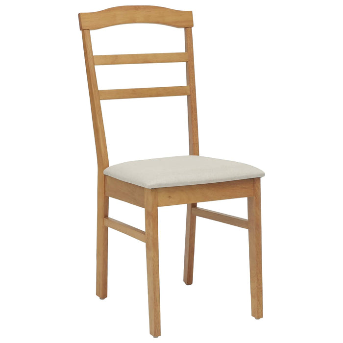 Scaun de sufragerie 2 pcs Natural și deschis - WALTI WALTI