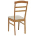 Scaun de sufragerie 2 pcs Natural și deschis - WALTI WALTI