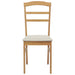 Scaun de sufragerie 2 pcs Natural și deschis - WALTI WALTI