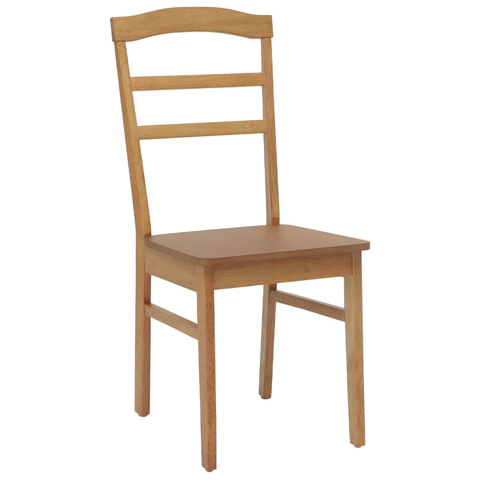 Scaun de sufragerie 2 pcs natural Lemn Solid de Cauciuc - WALTI WALTI