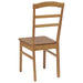 Scaun de sufragerie 2 pcs natural Lemn Solid de Cauciuc - WALTI WALTI