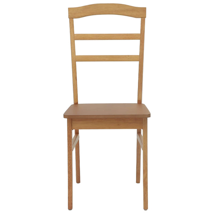 Scaun de sufragerie 2 pcs natural Lemn Solid de Cauciuc - WALTI WALTI