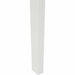 Scaun de sufragerie 2 pcs Alb și Natural Lemn Solid de Cauciuc - WALTI WALTI