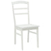 Scaun de sufragerie 2 pcs Alb Lemn Solid de Cauciuc - WALTI WALTI