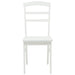Scaun de sufragerie 2 pcs Alb Lemn Solid de Cauciuc - WALTI WALTI