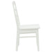 Scaun de sufragerie 2 pcs Alb Lemn Solid de Cauciuc - WALTI WALTI