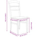 Scaun de sufragerie 2 pcs Alb Lemn Solid de Cauciuc - WALTI WALTI