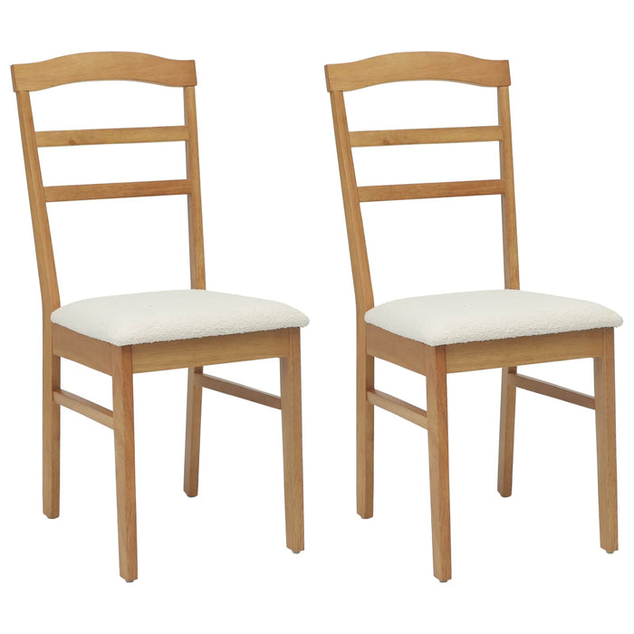 Scaun de sufragerie 2 pcs Natural și deschis - WALTI WALTI