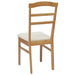 Scaun de sufragerie 2 pcs Natural și deschis - WALTI WALTI