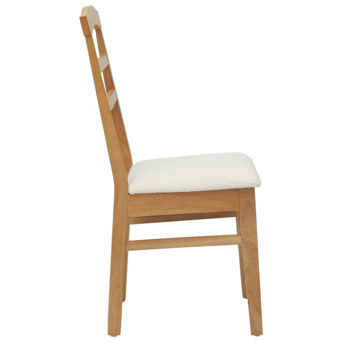 Scaun de sufragerie 2 pcs Natural și deschis - WALTI WALTI