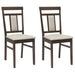 Scaun de sufragerie 2 pcs Maro deschis și deschis - WALTI WALTI