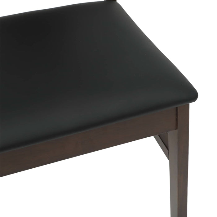 Scaun de sufragerie 2 pcs Maro deschis și negru - WALTI WALTI