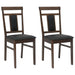 Scaun de sufragerie 2 pcs Maro deschis și negru - WALTI WALTI