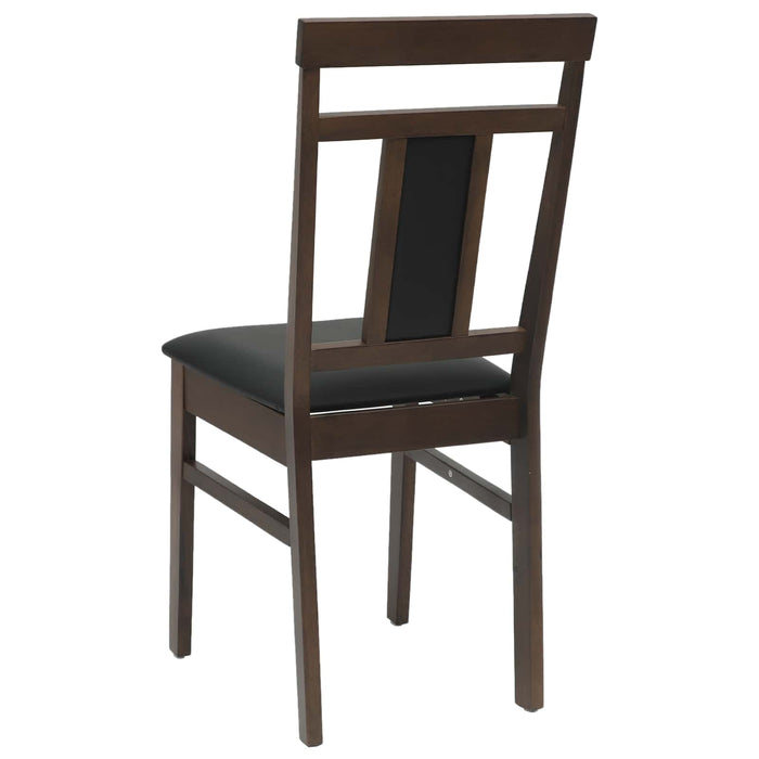 Scaun de sufragerie 2 pcs Maro deschis și negru - WALTI WALTI