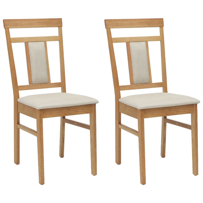 Scaun de sufragerie 2 pcs Natural și deschis - WALTI WALTI