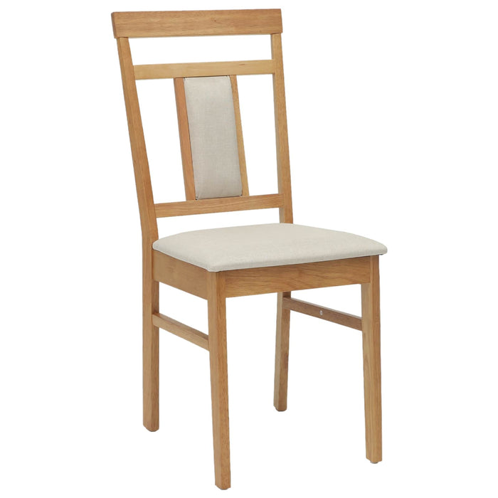 Scaun de sufragerie 2 pcs Natural și deschis - WALTI WALTI