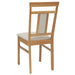Scaun de sufragerie 2 pcs Natural și deschis - WALTI WALTI