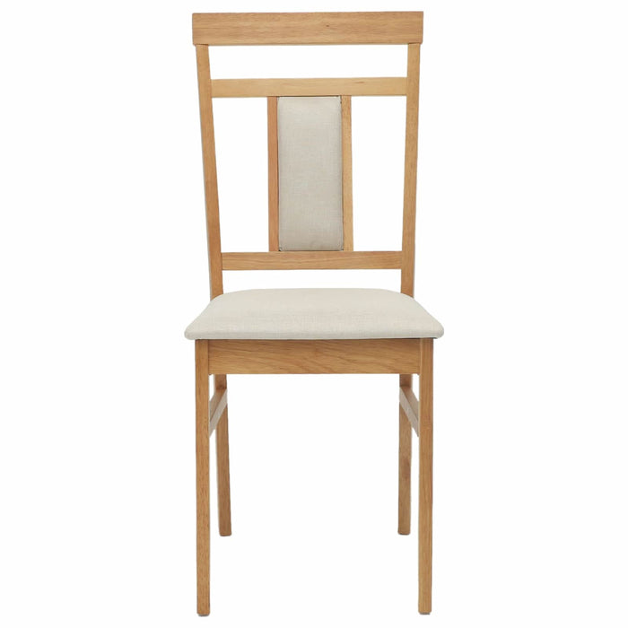 Scaun de sufragerie 2 pcs Natural și deschis - WALTI WALTI