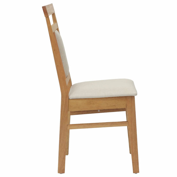 Scaun de sufragerie 2 pcs Natural și deschis - WALTI WALTI