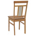 Scaun de sufragerie 2 pcs natural Lemn Solid de Cauciuc - WALTI WALTI