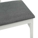 Scaun de sufragerie 2 pcs Alb și gri Lemn Solid de Cauciuc - WALTI WALTI
