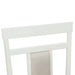 Scaun de sufragerie 2 pcs Alb Lemn Solid de Cauciuc - WALTI WALTI