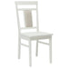 Scaun de sufragerie 2 pcs Alb Lemn Solid de Cauciuc - WALTI WALTI
