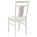 Scaun de sufragerie 2 pcs Alb Lemn Solid de Cauciuc - WALTI WALTI