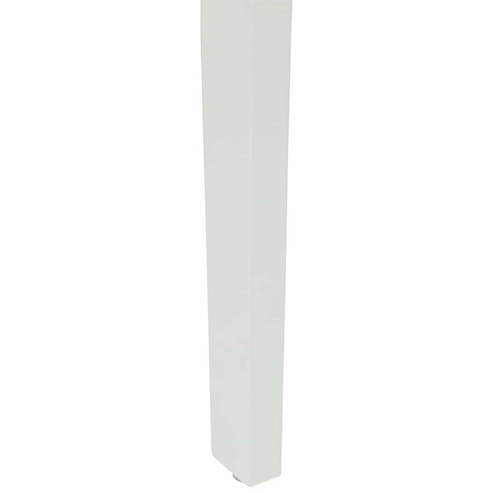 Scaun de sufragerie 2 pcs Alb și maro Lemn Solid de Cauciuc - WALTI WALTI