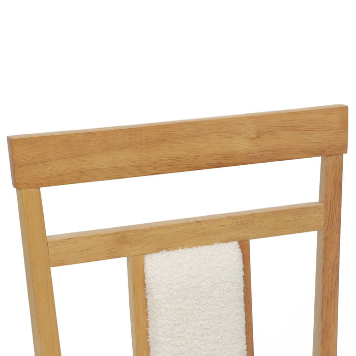 Scaun de sufragerie 2 pcs Natural și deschis - WALTI WALTI