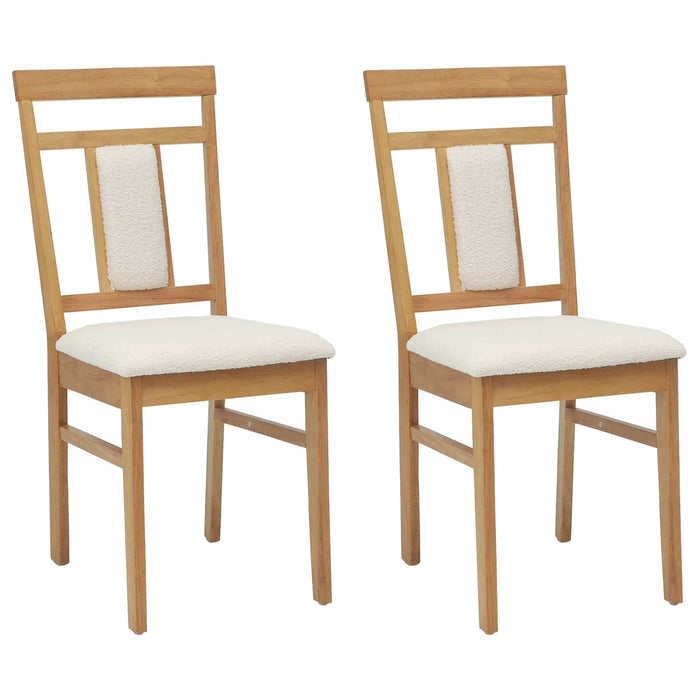 Scaun de sufragerie 2 pcs Natural și deschis - WALTI WALTI