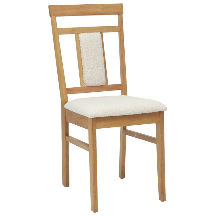 Scaun de sufragerie 2 pcs Natural și deschis - WALTI WALTI