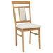 Scaun de sufragerie 2 pcs Natural și deschis - WALTI WALTI