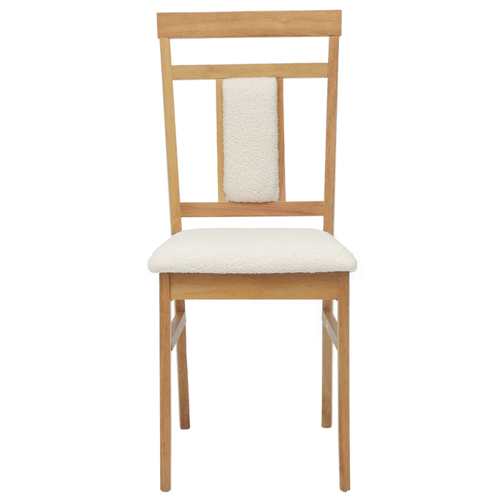 Scaun de sufragerie 2 pcs Natural și deschis - WALTI WALTI