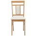 Scaun de sufragerie 2 pcs Natural și deschis - WALTI WALTI