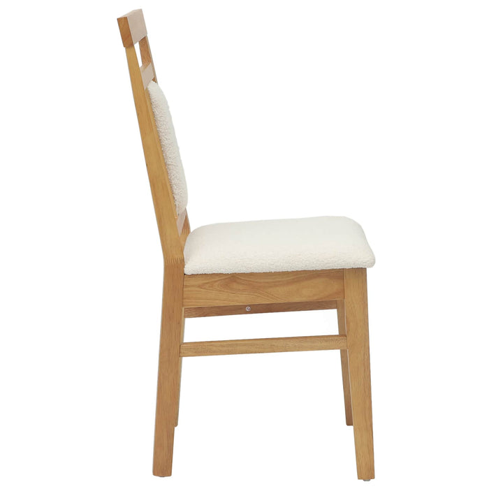 Scaun de sufragerie 2 pcs Natural și deschis - WALTI WALTI